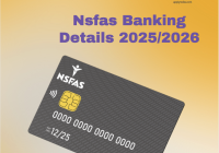 Nsfas Banking Details 2025