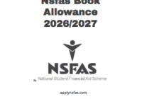Nsfas Book Allowance 2026/2027