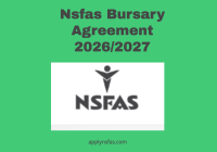 Nsfas Bursary Agreement 2026/2027