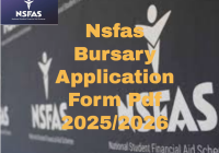 Download Nsfas Bursary Application Form Pdf 2025
