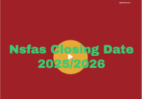 Nsfas Application Closing Date 2025