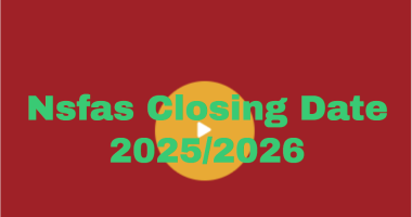 Nsfas Application Closing Date 2025