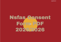 Nsfas Consent Form PDF Download 2025