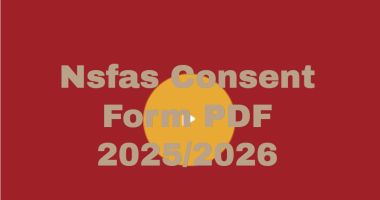 Nsfas Consent Form PDF Download 2025