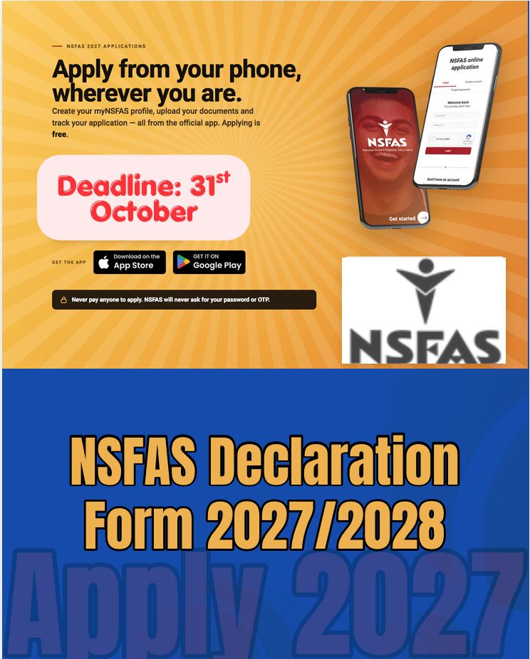 Nsfas Declaration Form 2027/2028