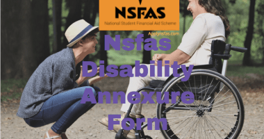 Nsfas Disability Annexure Form