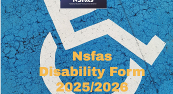 Nsfas Disability Form 2025/2026