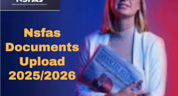 Nsfas Documents Upload 2025/2026
