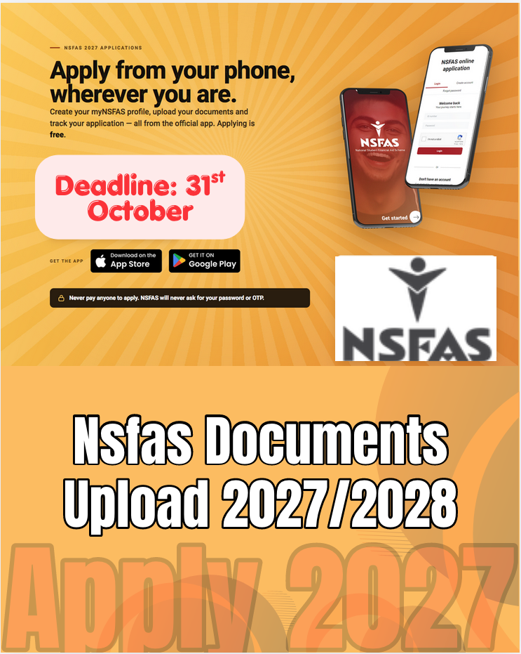 Nsfas Documents Upload 2027/2028