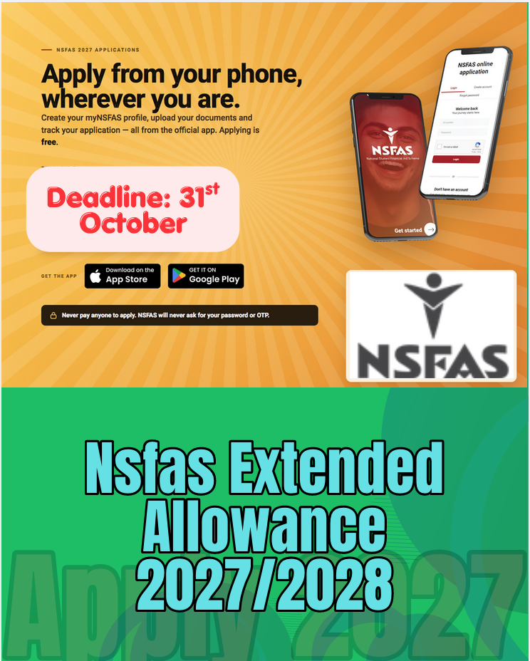 Nsfas Extended Allowance 2027/2028
