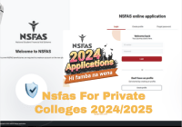 Nsfas For Private Colleges 2024