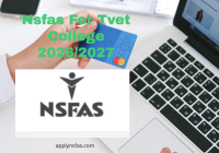 Nsfas For Tvet College 2026/2027