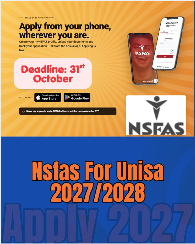 Nsfas For Unisa 2027/2028