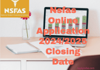 Nsfas Online Application 2024