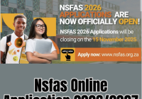 Nsfas Online Application 2026/2027