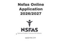 Nsfas Online Application 2026/2027