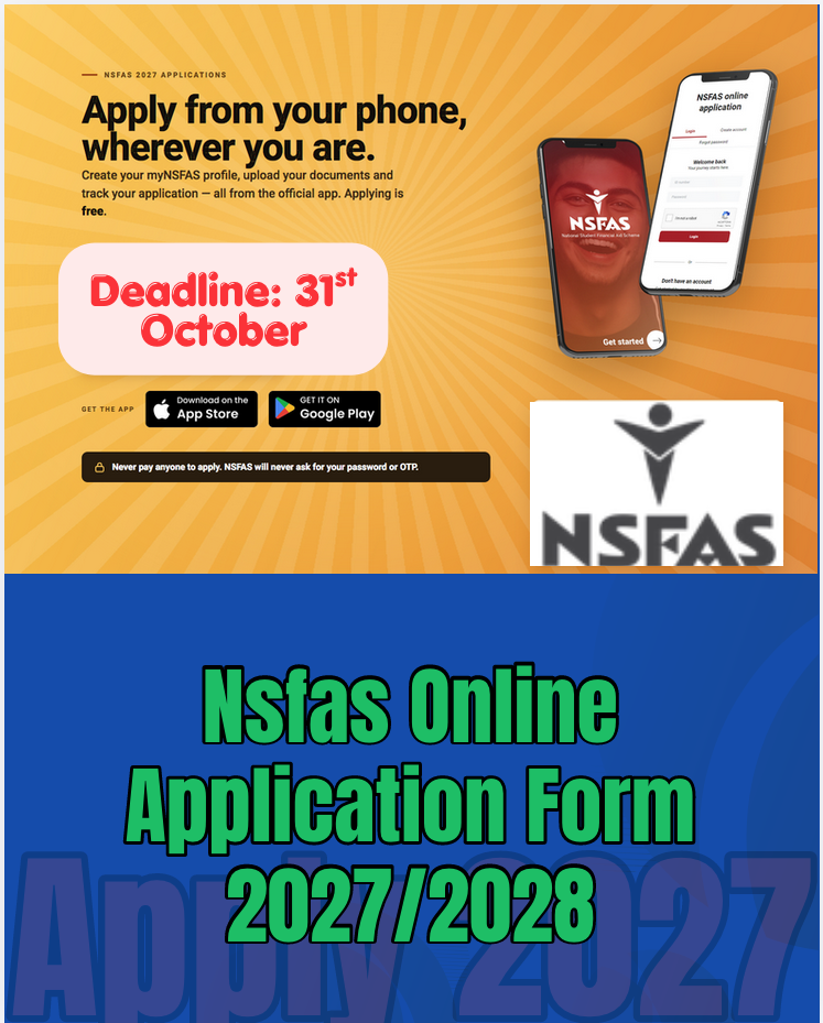 Nsfas Online Application Form 2027/2028