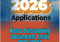 Nsfas Outstanding Documents Email 2026/2027