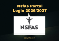 Nsfas Portal Login 2026/2027