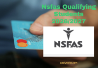 Nsfas Qualifying Students 2026/2027