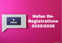 Nsfas Re-Registrations 2025