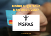 Nsfas Sign Your Nba 2026/2027