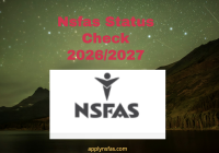 Nsfas Status Check 2026/2027