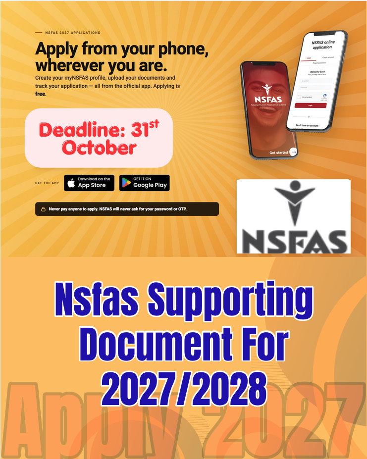 Nsfas Supporting Document For 2027/2028