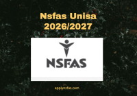 Nsfas Unisa 2026/2027