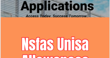 Nsfas Unisa Allowances 2026/2027