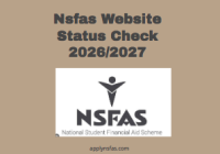 Nsfas Website Status Check 2026/2027