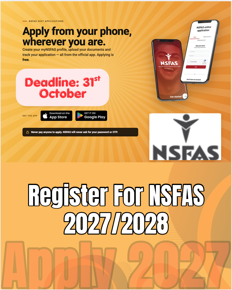 Register For NSFAS 2027/2028