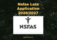Nsfas Late Application 2026/2027