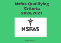 Nsfas Qualifying Criteria 2026/2027