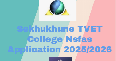 TVET College Nsfas Application 2025/2026