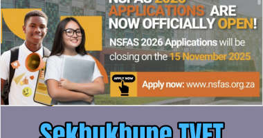 Sekhukhune TVET College Nsfas Application 2026/2027