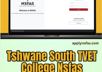 Tshwane South TVET College Nsfas Application 2026:2027