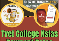 Tvet College Nsfas Payment Dates 2026/2027