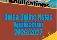 Unisa Online Nsfas Application 2026/2027