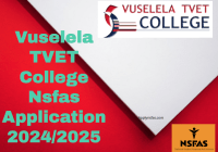 Vuselela TVET College Nsfas Application 2024