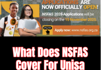 What Does NSFAS Cover For Unisa Students 2026/2027