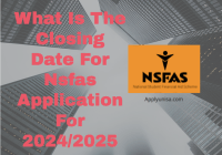 Closing Date For Nsfas Application For 2024