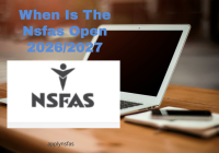When Is The Nsfas Open 2026/2027