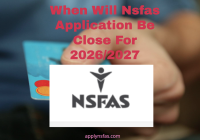 When Will Nsfas Application Be Close For 2026/2027