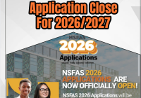 When Will The Nsfas Application Close For 2026/2027