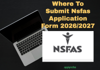 Where To Submit Nsfas Application Form 2026/2027