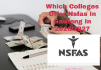 Which Colleges Offer Nsfas In Gauteng In 2026/2027