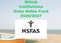 Which Institutions Does Nsfas Fund 2026/2027