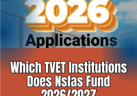 Which TVET Institutions Does Nsfas Fund 2026/2027