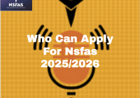 Apply For Nsfas 2025/2026